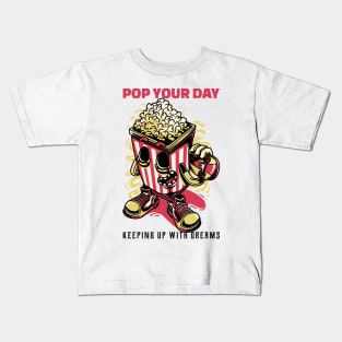 pop your day, keeping up with dreams Kids T-Shirt